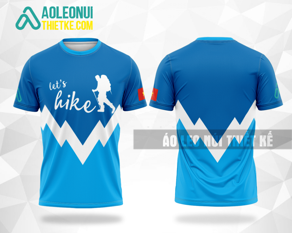Mẫu áo giải Hiking CLB Gia Lai màu xanh da trời thiết kế LN22