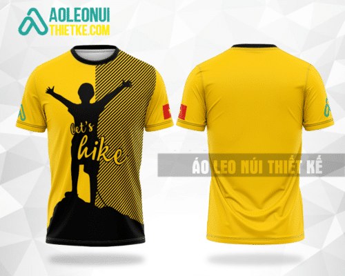 Mẫu áo giải leo núi CLB Bình Định màu vàng thiết kế LN10
