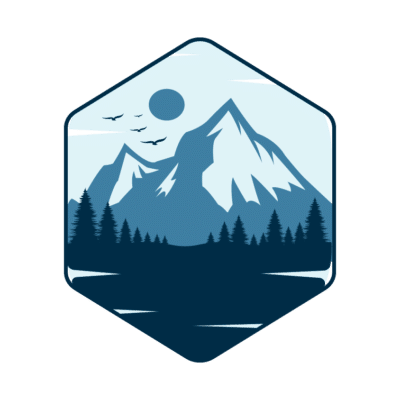 Mẫu logo leo núi, dã ngoại, hiking và trekking đẹp (1)