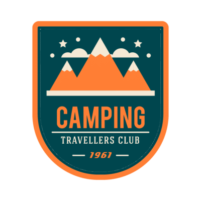Mẫu logo leo núi, dã ngoại, hiking và trekking đẹp (112)