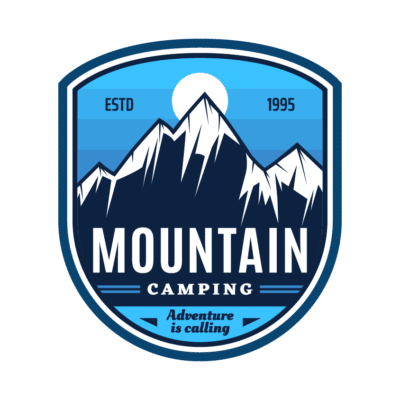 Mẫu logo leo núi, dã ngoại, hiking và trekking đẹp (119)