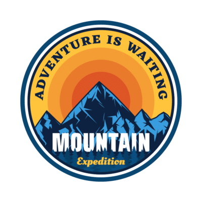 Mẫu logo leo núi, dã ngoại, hiking và trekking đẹp (120)