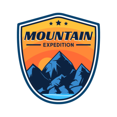 Mẫu logo leo núi, dã ngoại, hiking và trekking đẹp (122)