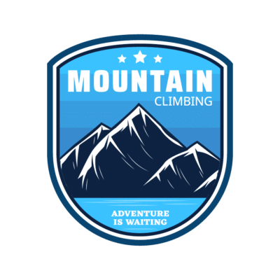 Mẫu logo leo núi, dã ngoại, hiking và trekking đẹp (131)