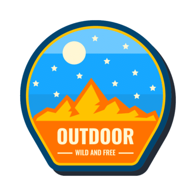 Mẫu logo leo núi, dã ngoại, hiking và trekking đẹp (137)