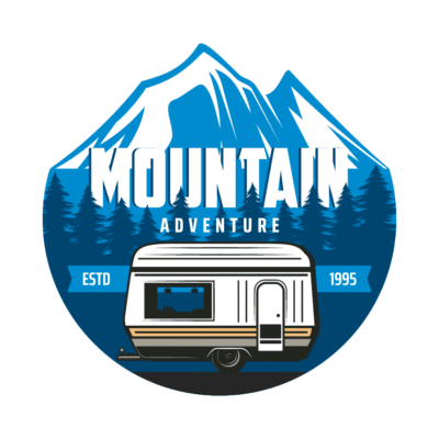 Mẫu logo leo núi, dã ngoại, hiking và trekking đẹp (169)