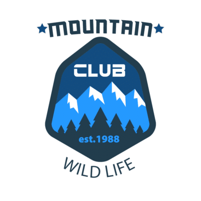 Mẫu logo leo núi, dã ngoại, hiking và trekking đẹp (187)