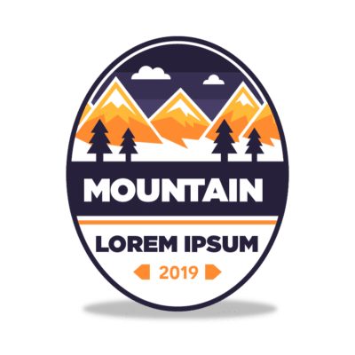 Mẫu logo leo núi, dã ngoại, hiking và trekking đẹp (199)