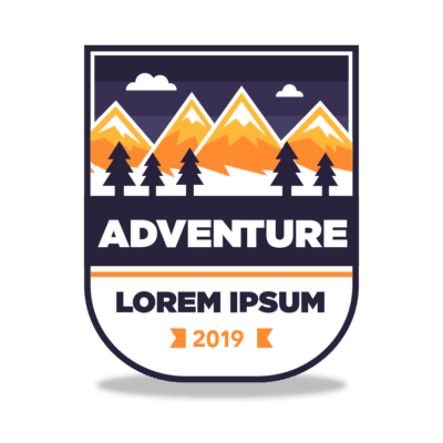 Mẫu logo leo núi, dã ngoại, hiking và trekking đẹp (200)