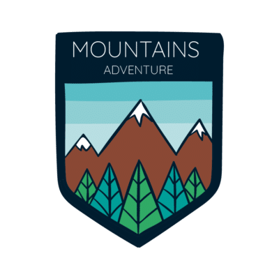 Mẫu logo leo núi, dã ngoại, hiking và trekking đẹp (207)