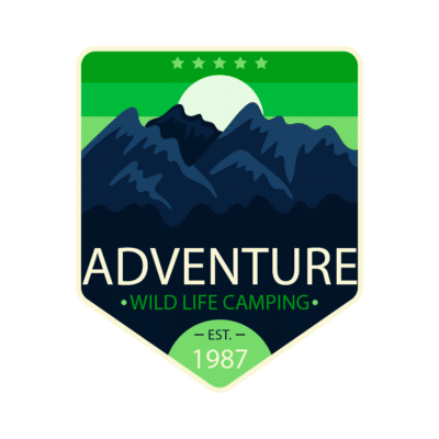 Mẫu logo leo núi, dã ngoại, hiking và trekking đẹp (214)