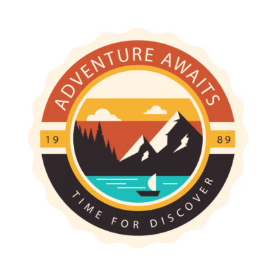 Mẫu logo leo núi, dã ngoại, hiking và trekking đẹp (224)