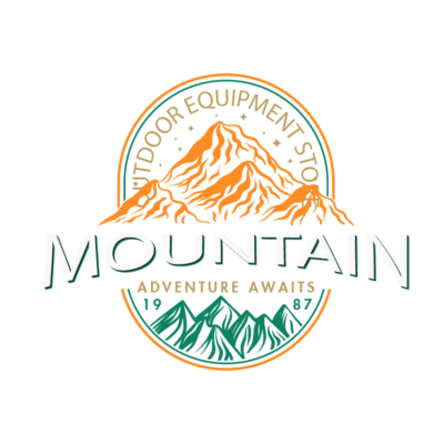 Mẫu logo leo núi, dã ngoại, hiking và trekking đẹp (241)