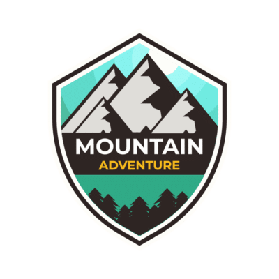 Mẫu logo leo núi, dã ngoại, hiking và trekking đẹp (244)