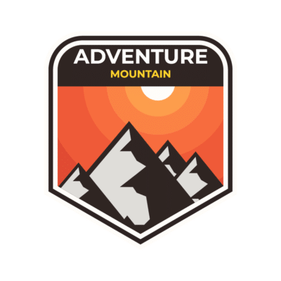 Mẫu logo leo núi, dã ngoại, hiking và trekking đẹp (248)