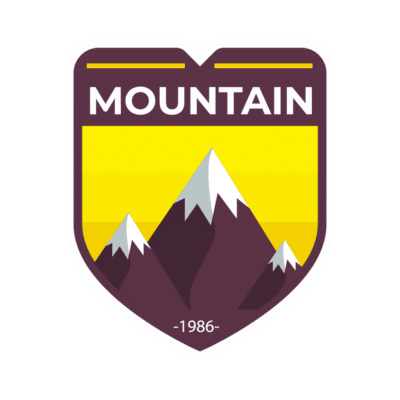 Mẫu logo leo núi, dã ngoại, hiking và trekking đẹp (251)