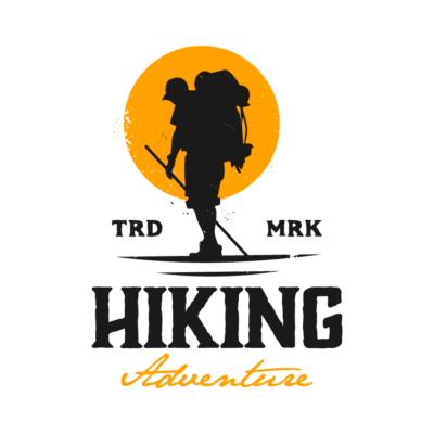 Mẫu logo leo núi, dã ngoại, hiking và trekking đẹp (266)