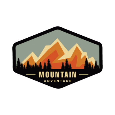 Mẫu logo leo núi, dã ngoại, hiking và trekking đẹp (273)