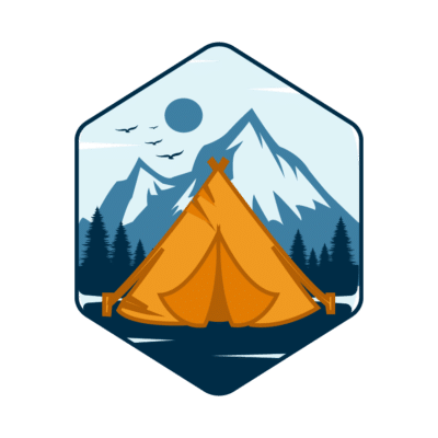 Mẫu logo leo núi, dã ngoại, hiking và trekking đẹp (3)
