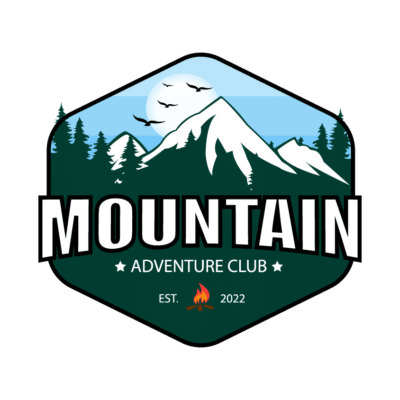 Mẫu logo leo núi, dã ngoại, hiking và trekking đẹp (4)