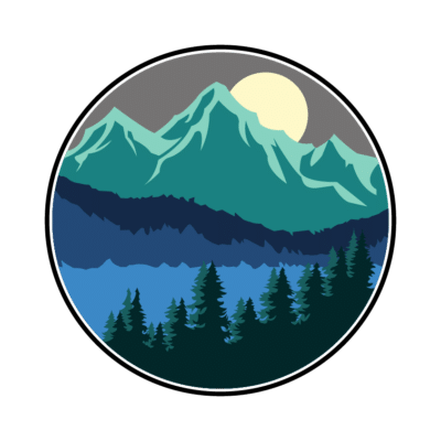 Mẫu logo leo núi, dã ngoại, hiking và trekking đẹp (41)