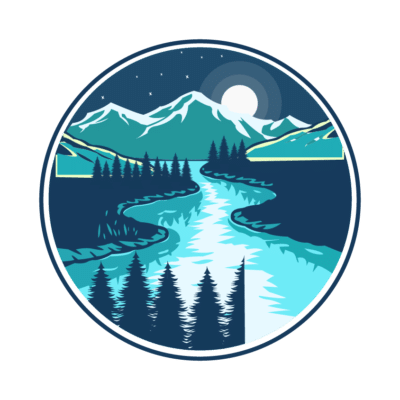 Mẫu logo leo núi, dã ngoại, hiking và trekking đẹp (42)