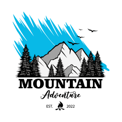 Mẫu logo leo núi, dã ngoại, hiking và trekking đẹp (9)